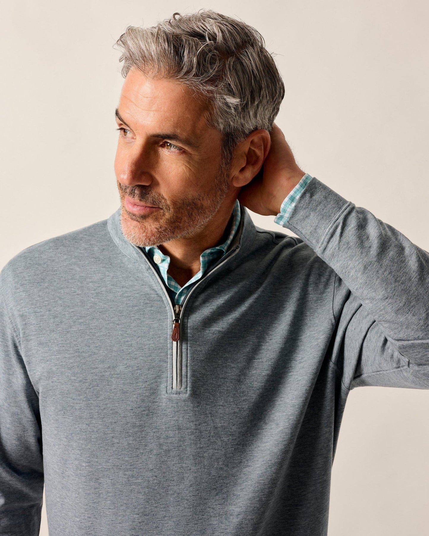 johnnie-O Sully 1/4 Zip Pullover, Thunder