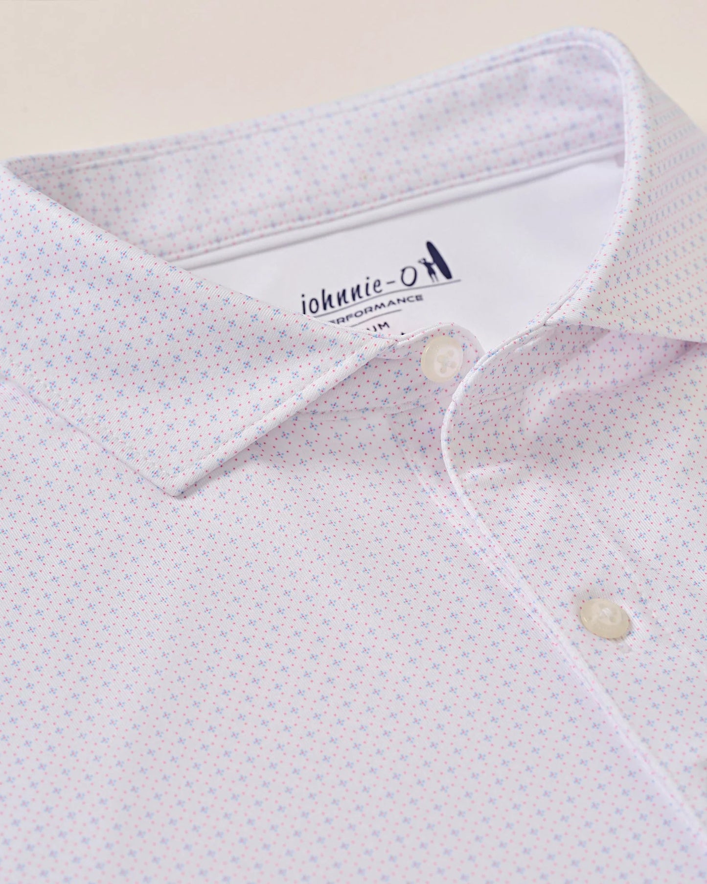 johnnie-O Performance Jersey Polo - Pete, White