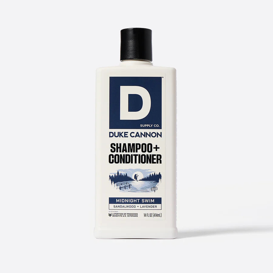 Duke Cannon Midnight Swim Shampoo + Conditioner