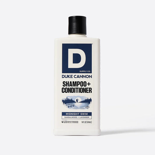 Duke Cannon Midnight Swim Shampoo + Conditioner