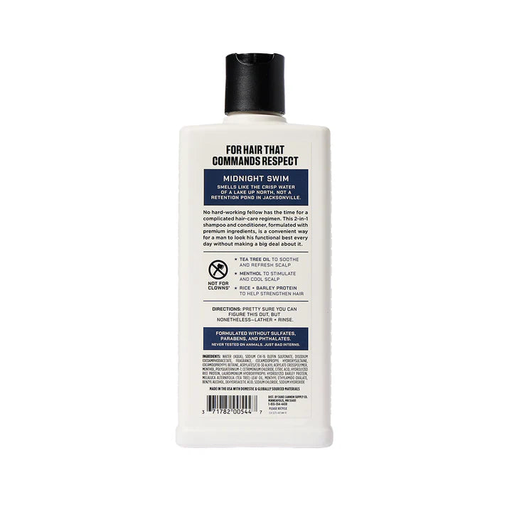 Duke Cannon Midnight Swim Shampoo + Conditioner