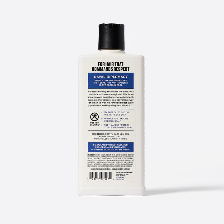 Duke Cannon Naval Diplomacy Shampoo + Conditioner
