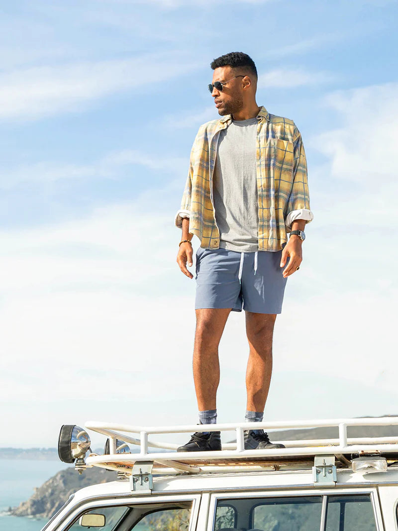 Chubbies The Ice Caps Everywear Performance Short- Dusty Blue