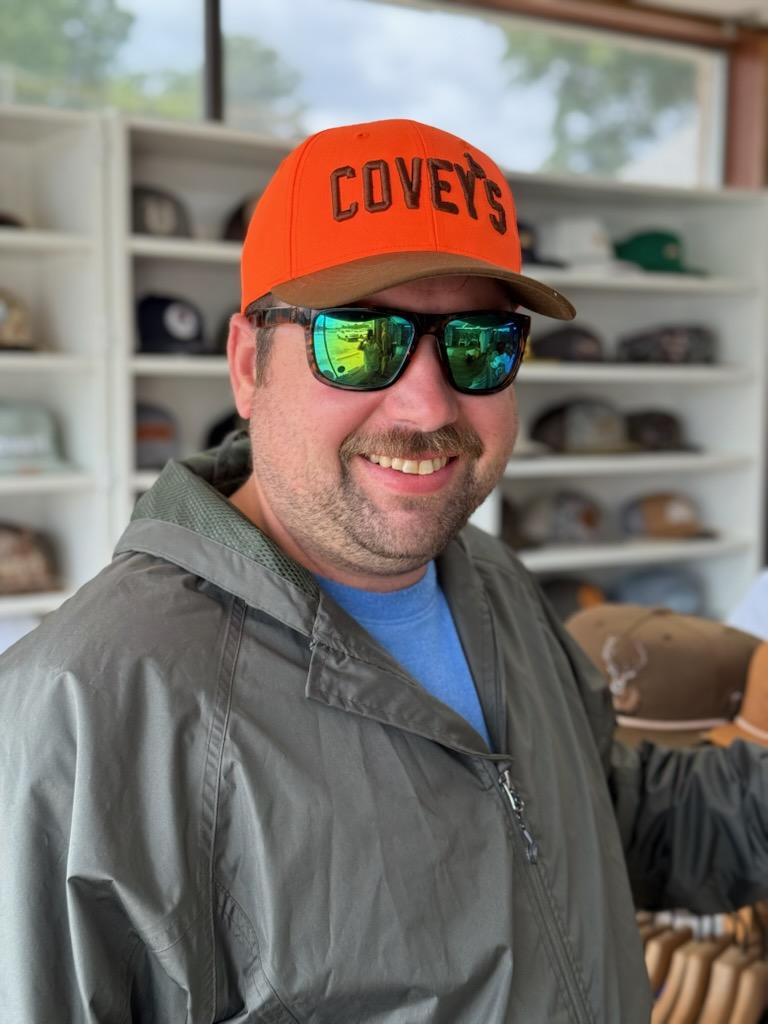 Covey's Logo Hat, Blaze Orange with Duck Cloth Visor