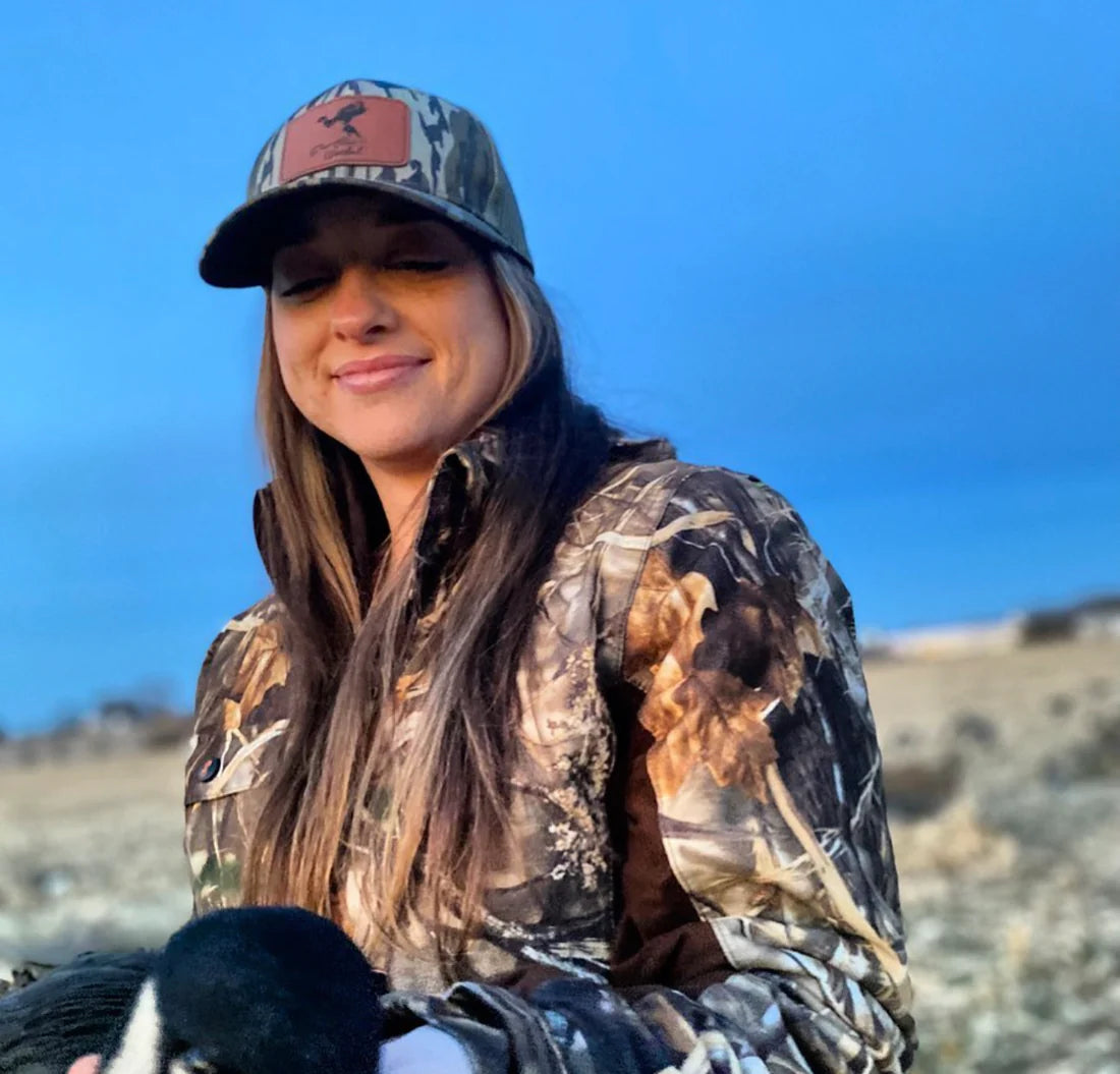Embroidered Blue Wing Teal Snap Back, Bottomland