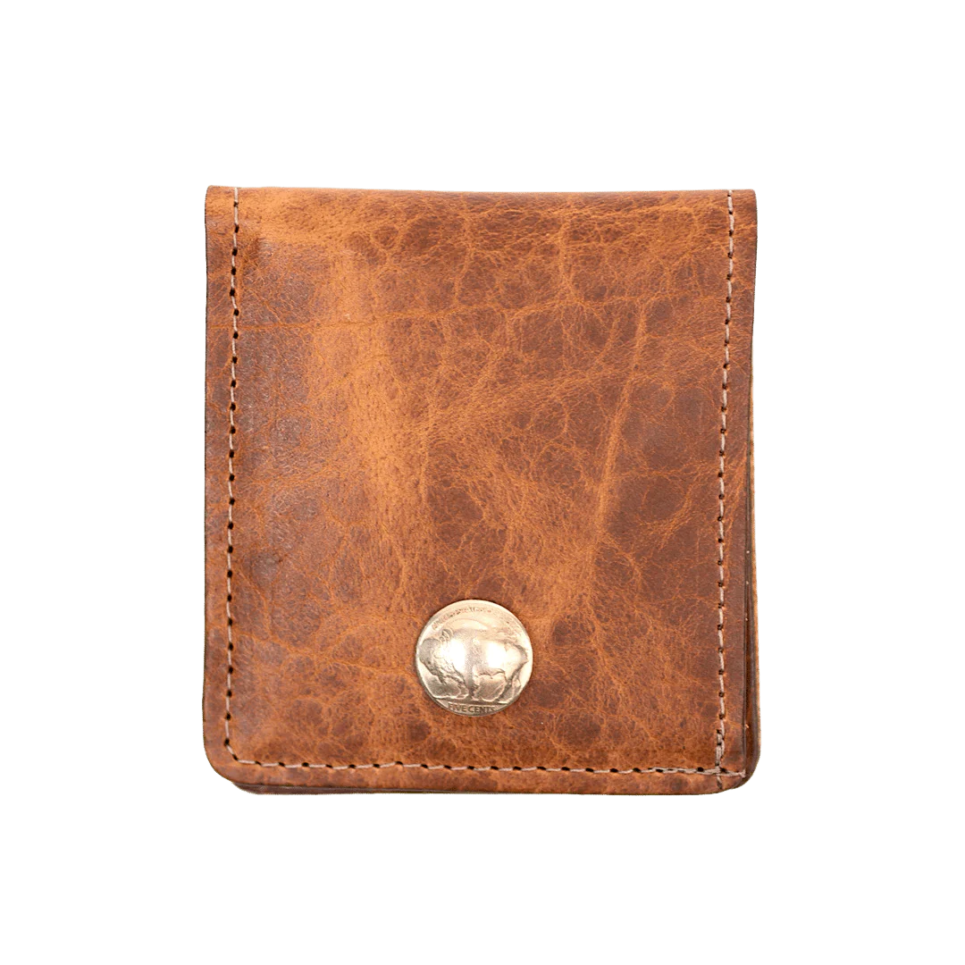 Over and Under Bifold Wallet- Bison