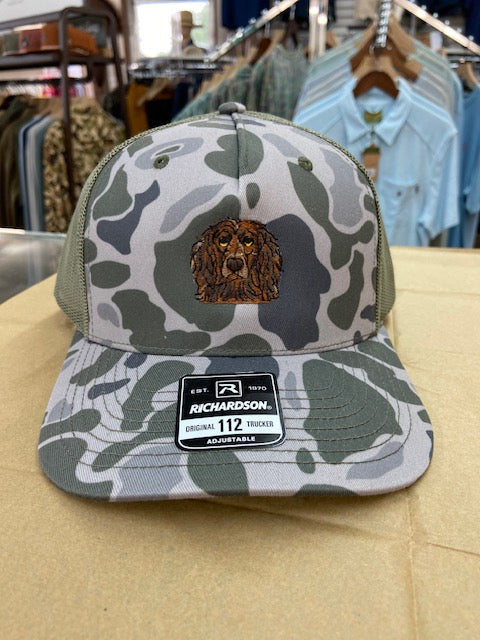 Covey's Logo Hat, Marsh Duck Camo/ Loden
