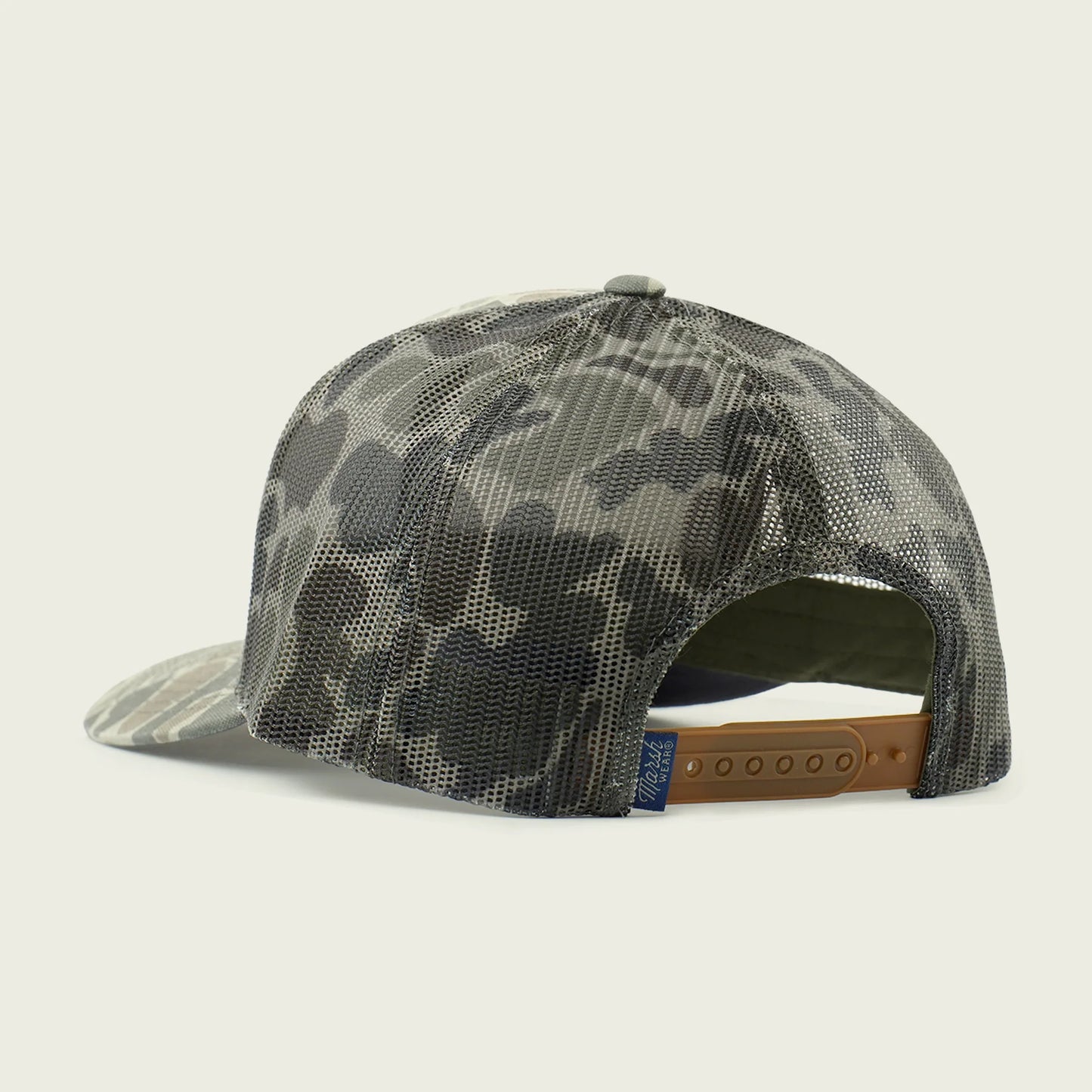 Marsh Wear Formation Trucker Hat, Dark Green Mallard Camo