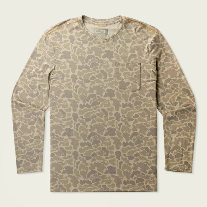 Marsh Wear Buxton Tech Crew, Khaki Mallard Camo