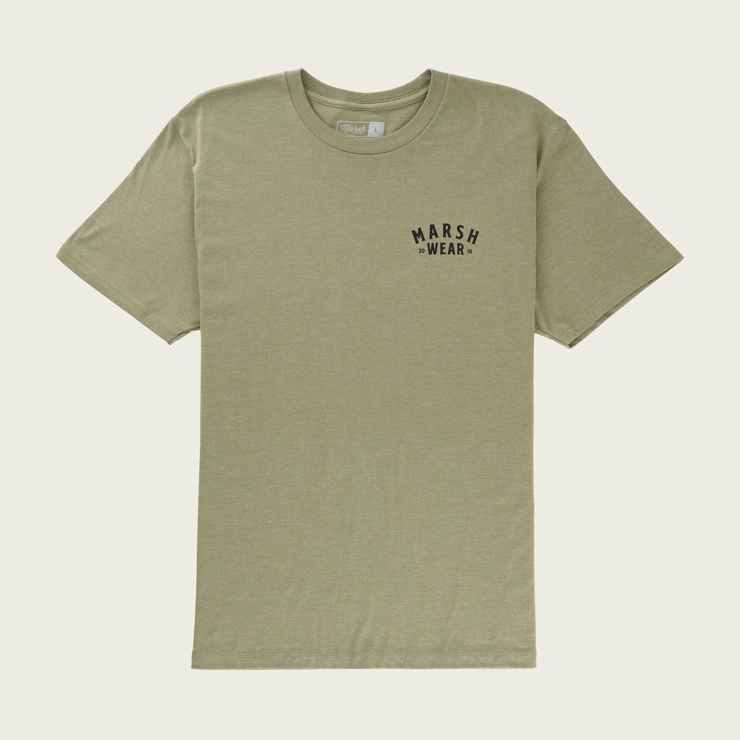 Marsh Wear Bottomland Alton SS T-Shirt, Light Olive Heather