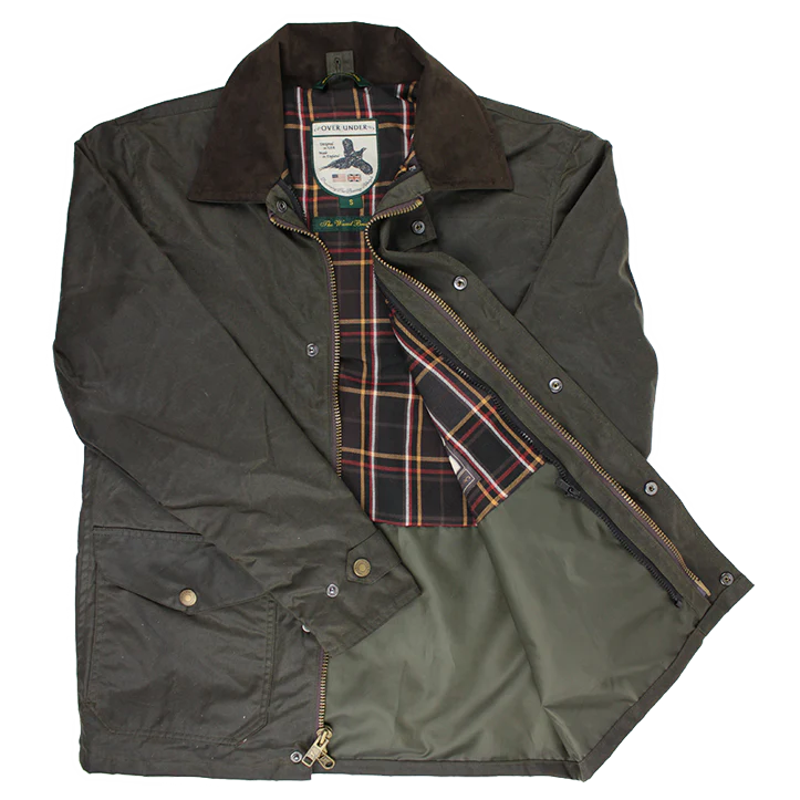 Over Under Waxed Briar Jacket- Olive
