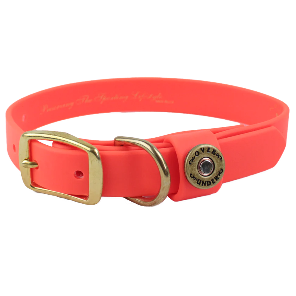 Over Under Water Dog Collar, Blaze Orange
