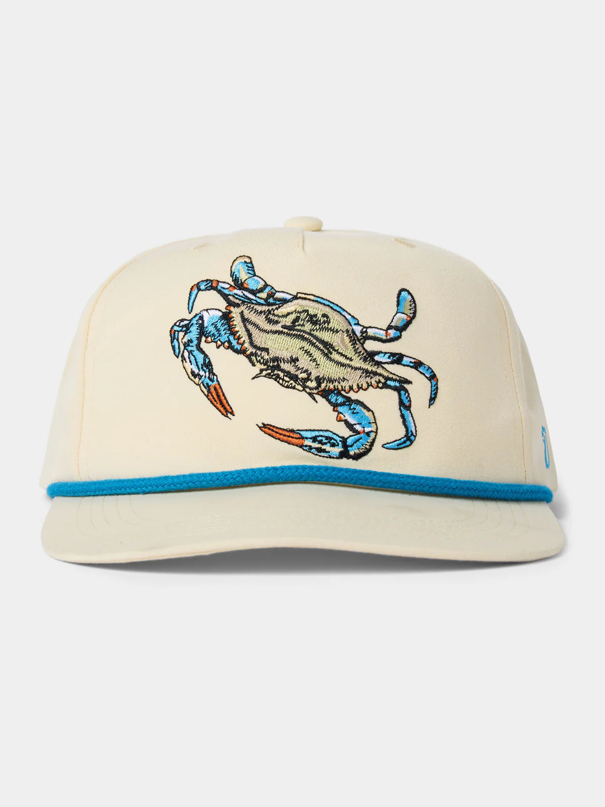 Duck Camp Blue Crab Hat, Ivory