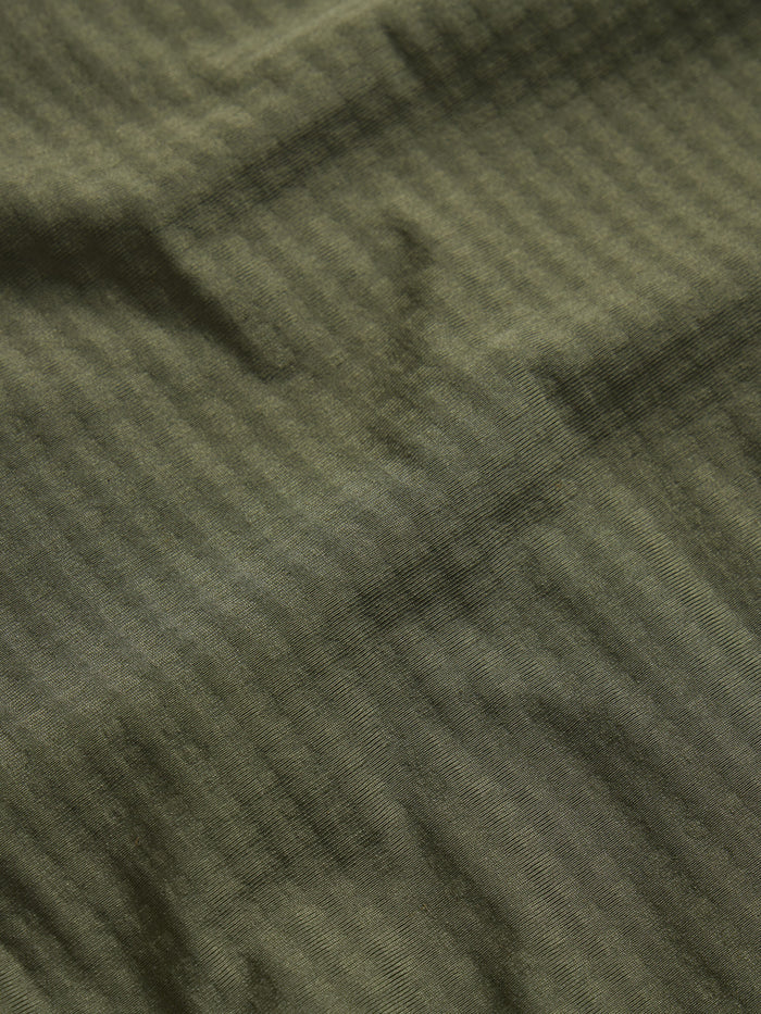 Duck Camp M's Lightweight Grid Tech Fleece Half Zip, Moss/Raven