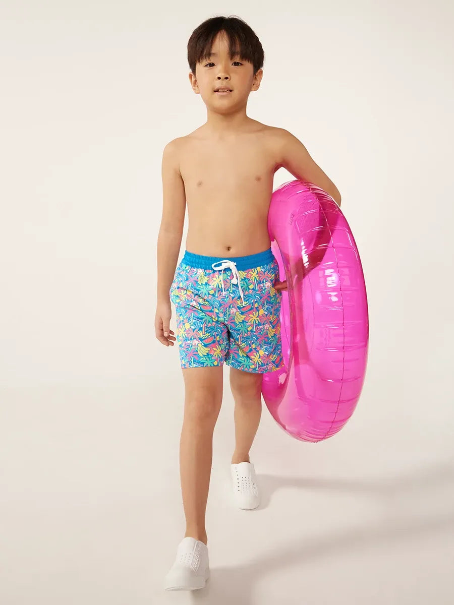 Chubbies Boys Classic Swim Trunk, The Tropical Bunches