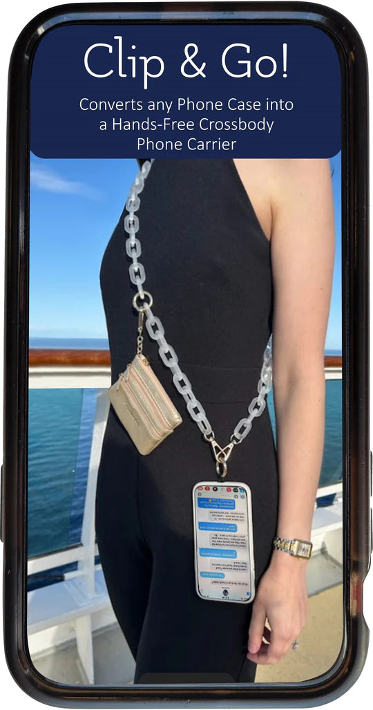 CLIP & GO ICE CHAIN WITH GOLDEN POUCH