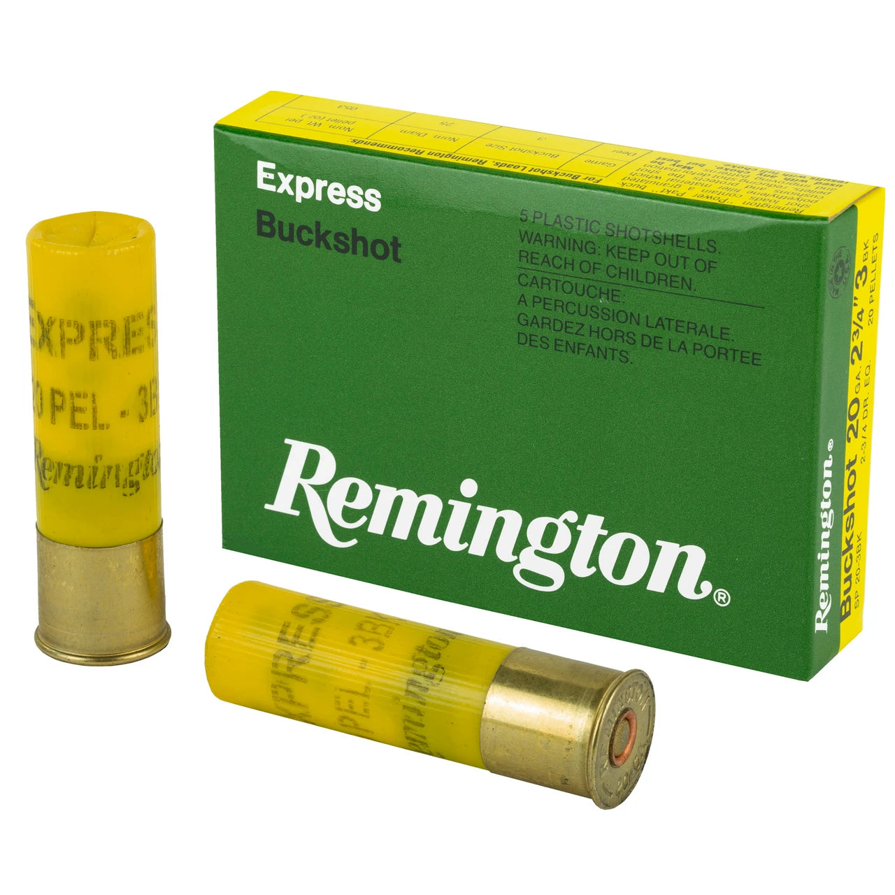 REMINGTON EXPRESS BUCKSHOT 20GA 2.75in 3 5bx