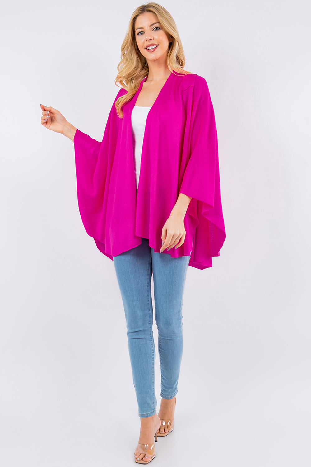 Classic FourSeason Loop Wrap, Fuchsia (Hot Pink)