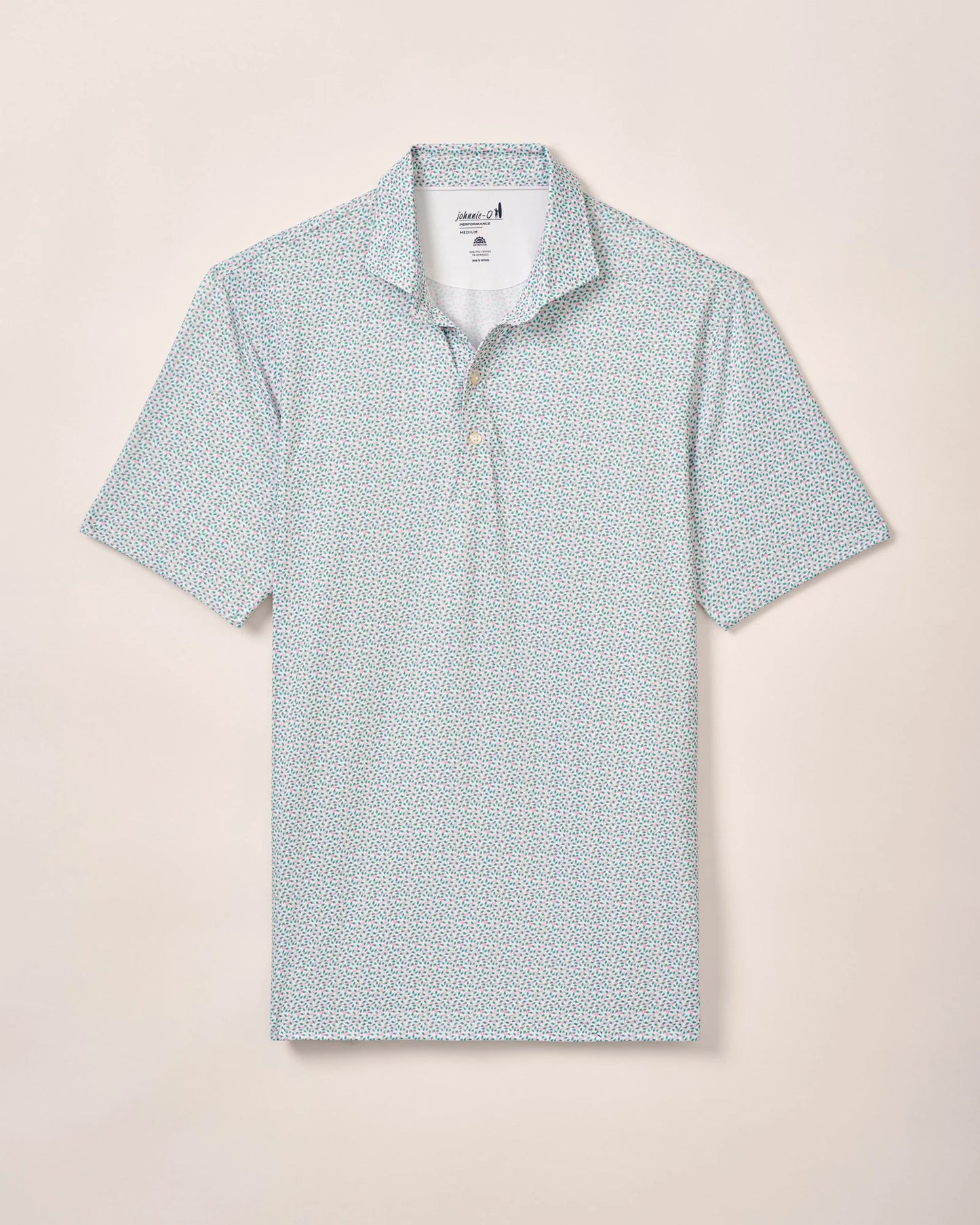 johnnie-O Performance Jersey Polo - Springwood Porto Pink