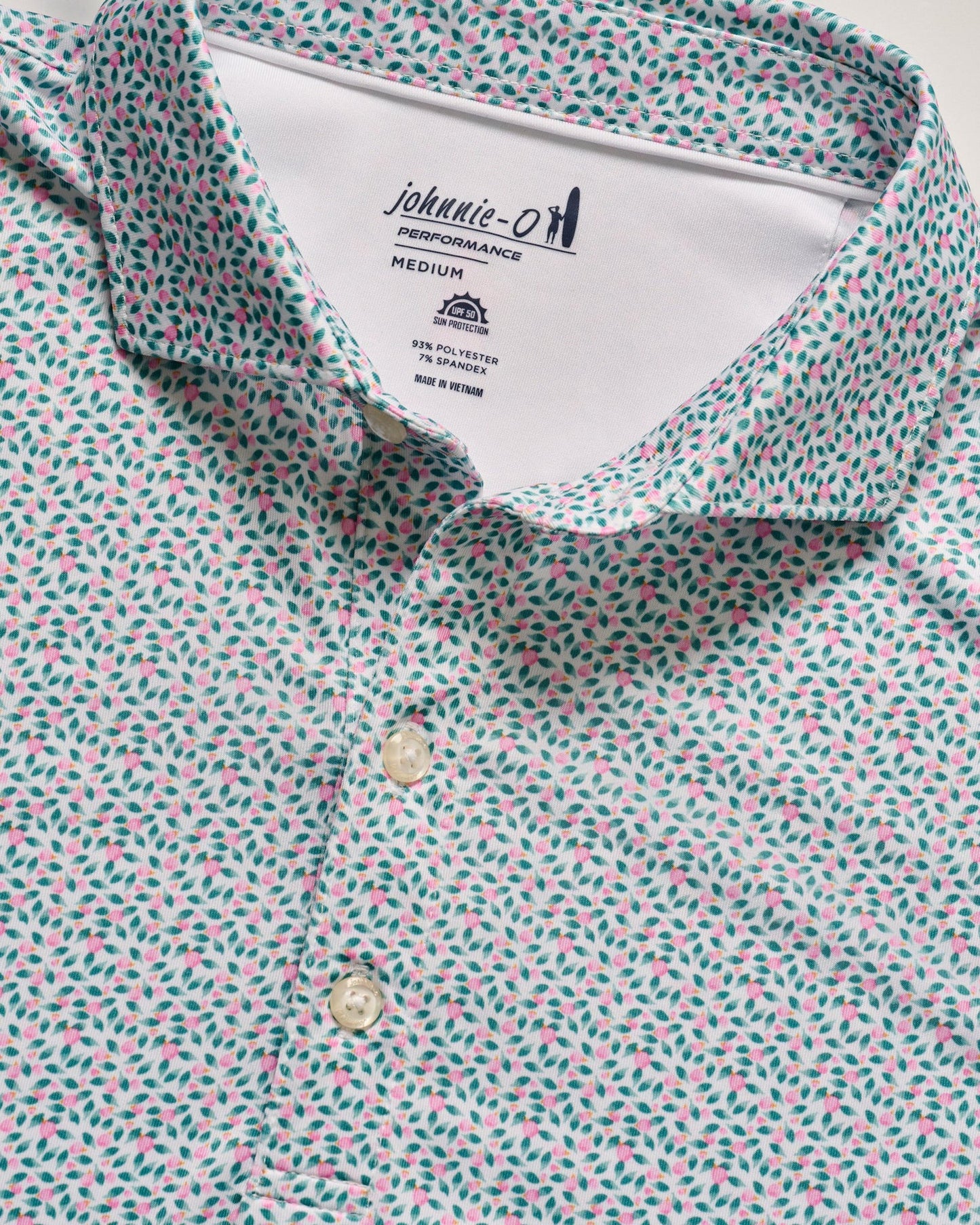 johnnie-O Performance Jersey Polo - Springwood Porto Pink