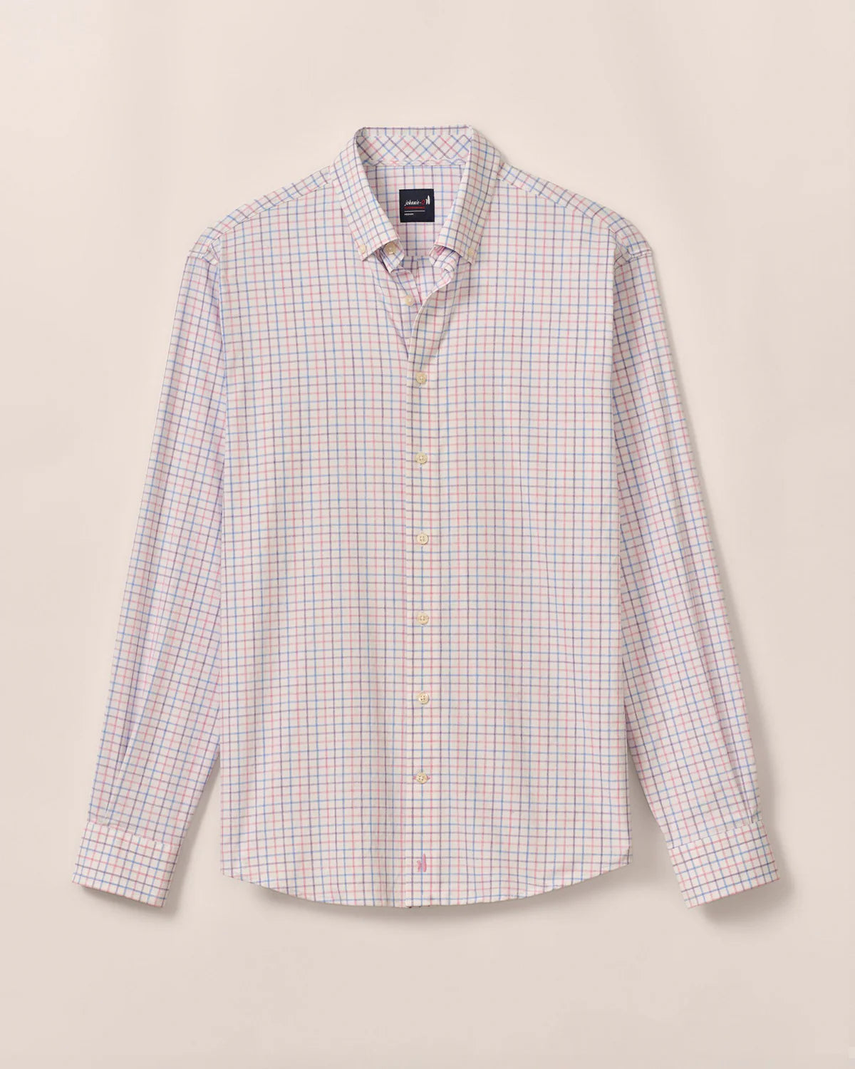 johnnie-O Performance Button Up Shirt - Paddock Porto Pink