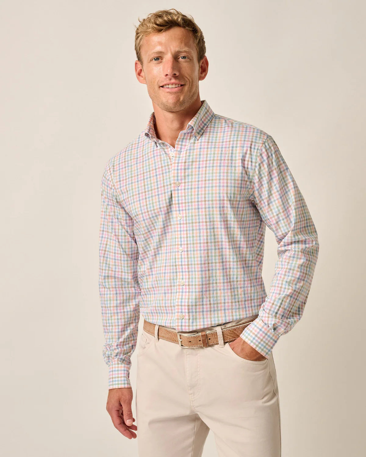 johnnie-O Performance Button Up Shirt - Kyler Maliblu