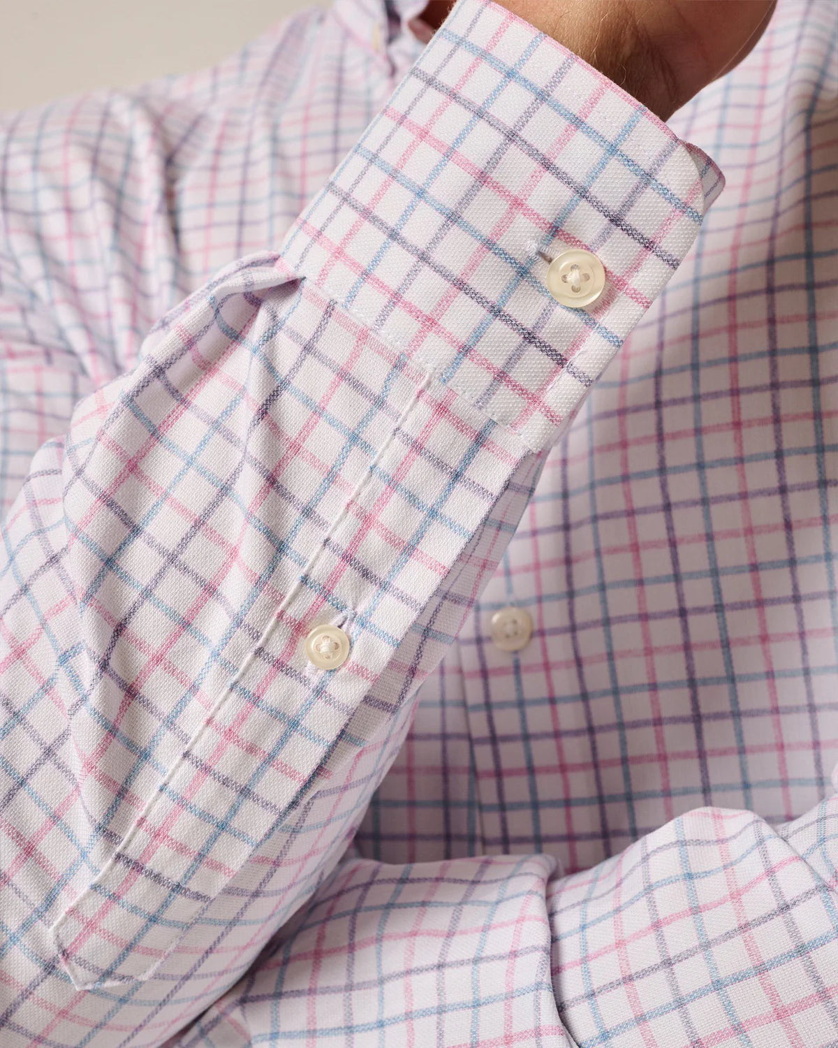 johnnie-O Performance Button Up Shirt - Paddock Porto Pink