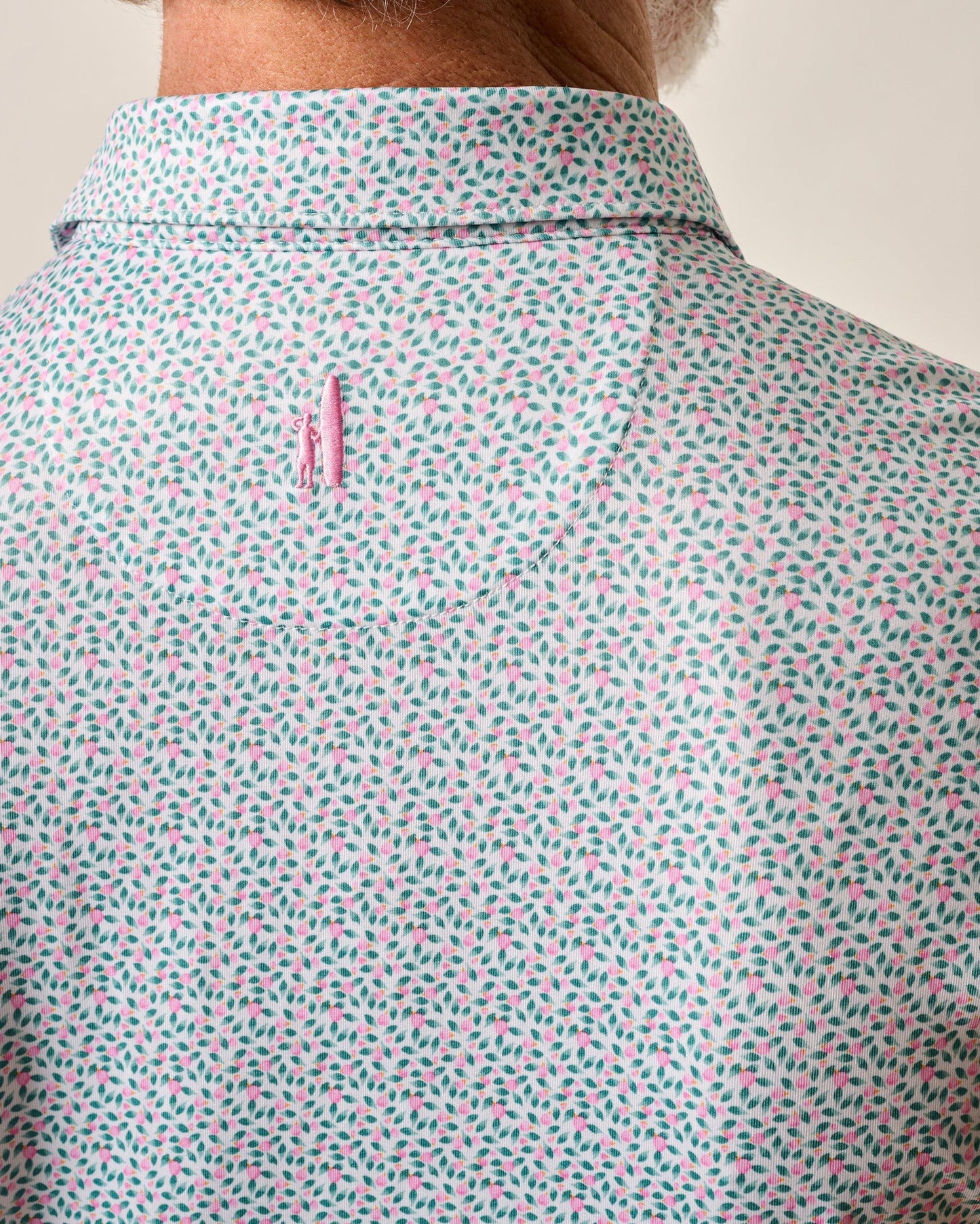 johnnie-O Performance Jersey Polo - Springwood Porto Pink