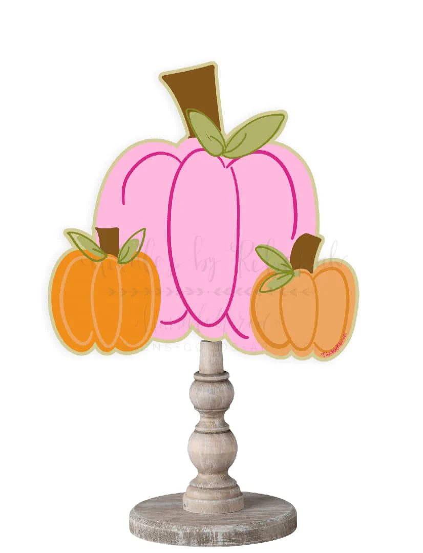Pink Pumpkin Trio Topper
