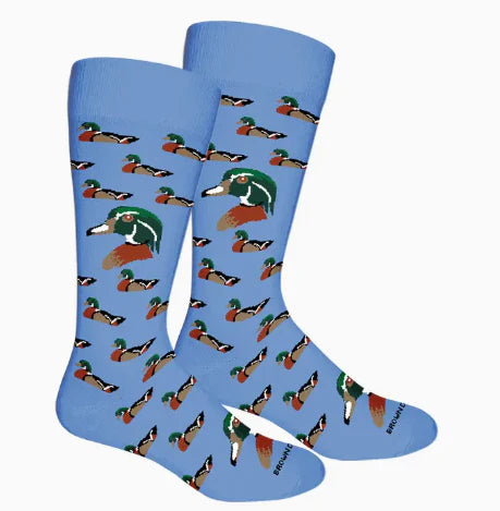 Brown Dog Hosiery Wood Duck, Della Blue