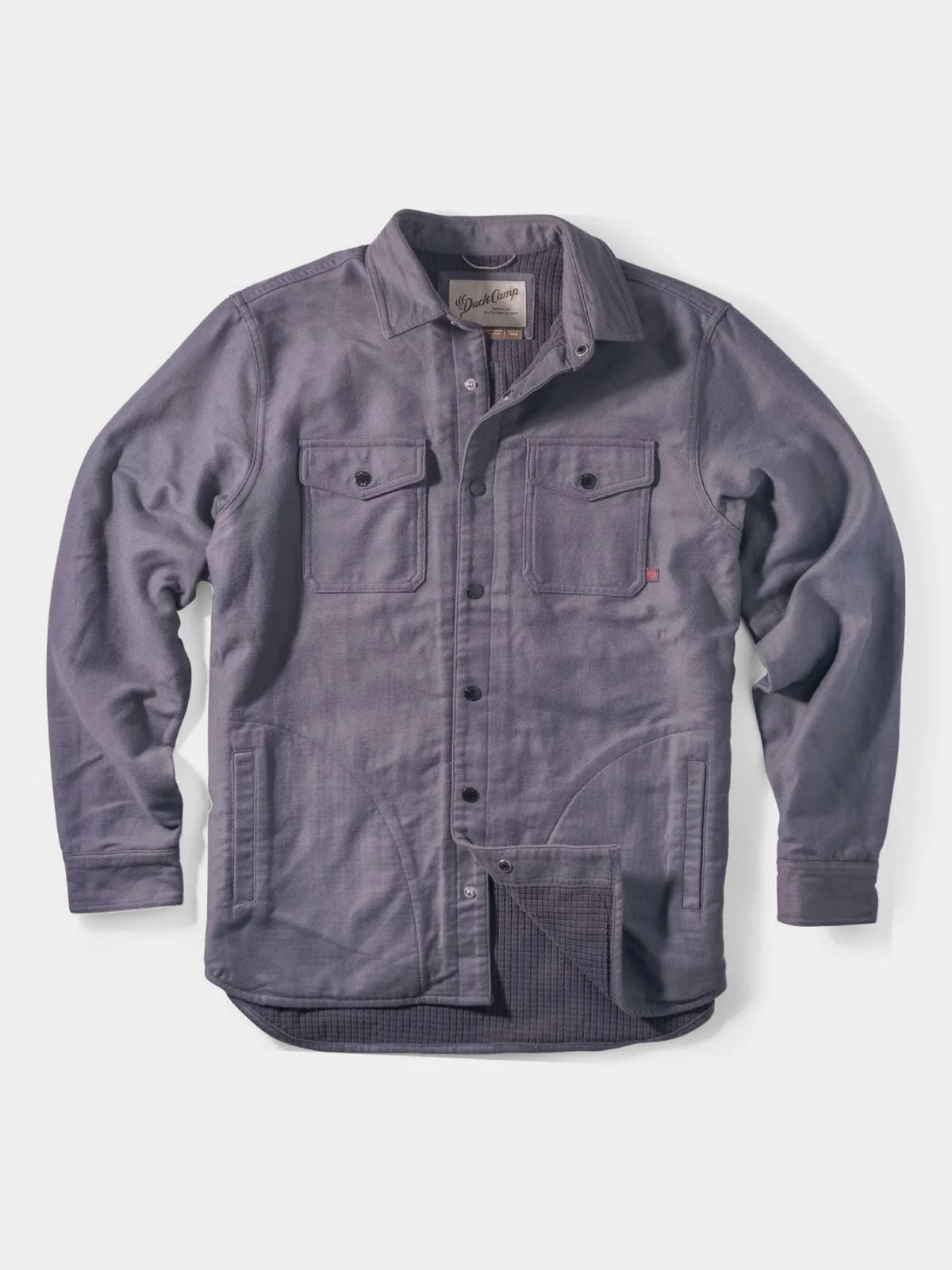 Duck Camp Campfire Shacket Charcoal