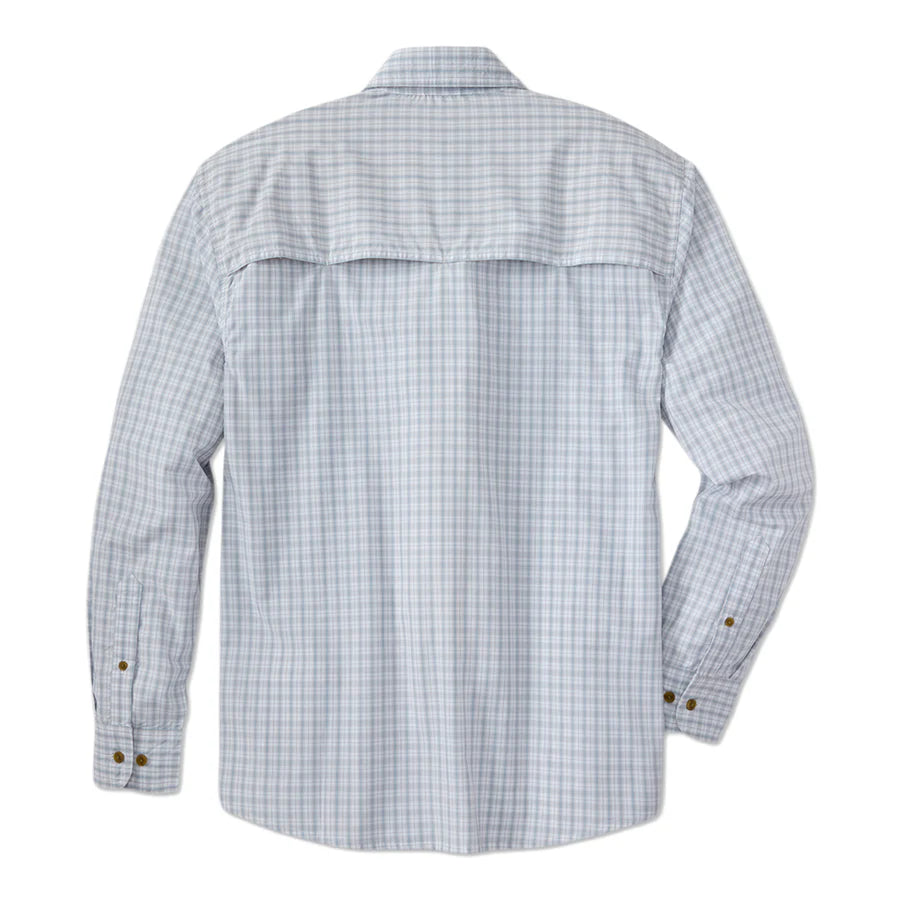 The Sporting Gent Airetex Brooks Long Sleeve Shirt (Field Plaid Grey)