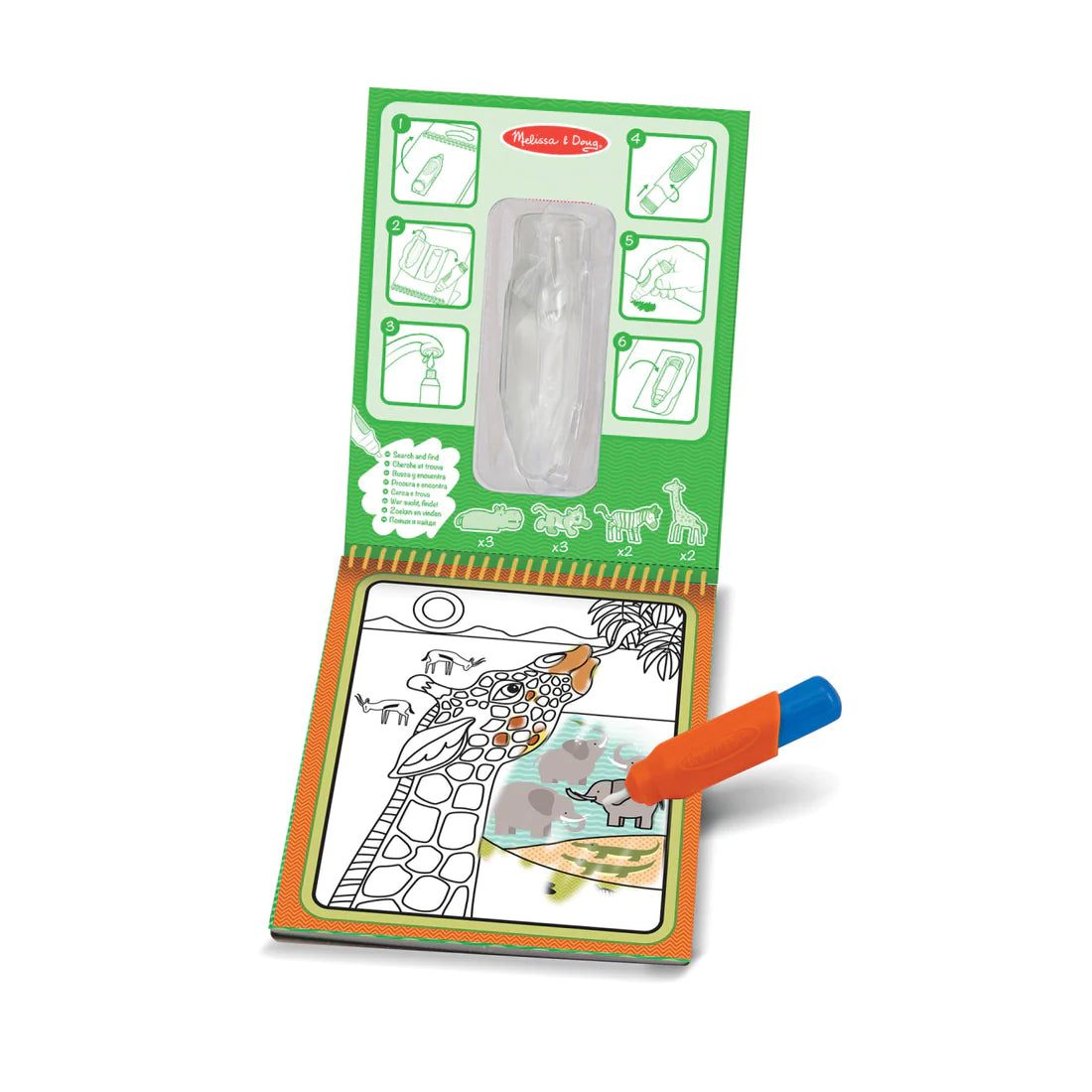 Melissa & Doug Water Wow! - Safari Water Reveal Pad