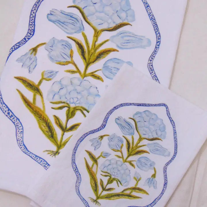 Folly Poppy On White Flour Sack Towel