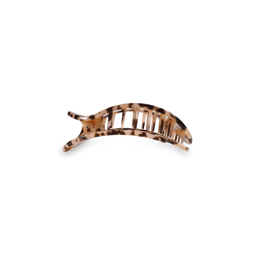 Teleties Blonde Tortoise Small Flat Round Clip