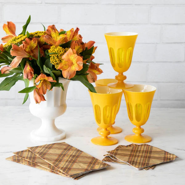 Hester & Cook AUTUMN PLAID GUEST NAPKIN - PACK OF 16