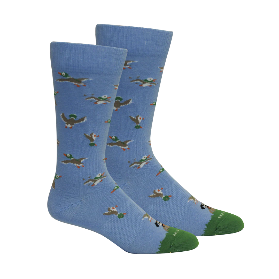 Brown Dog Hosiery Duck Hunt, Della Blue