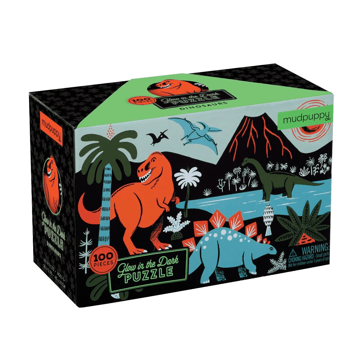 Mudpuppy Dinosaur Glow-in-the-dark Puzzle