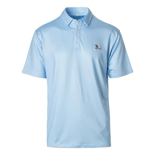 Fieldstone Roost Mallard Polo, White Blue