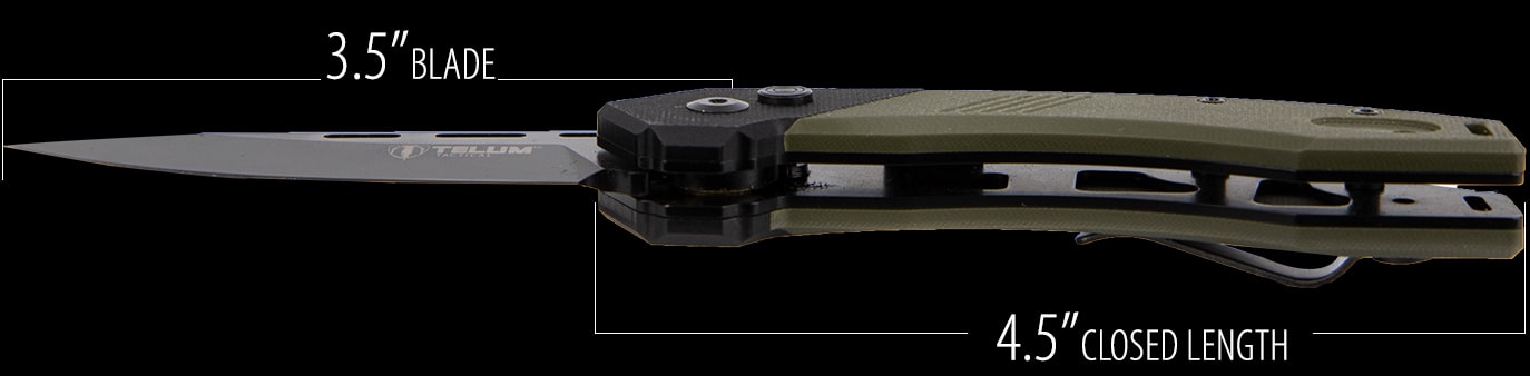 Telum Tactical Scorch Dark Green Knife