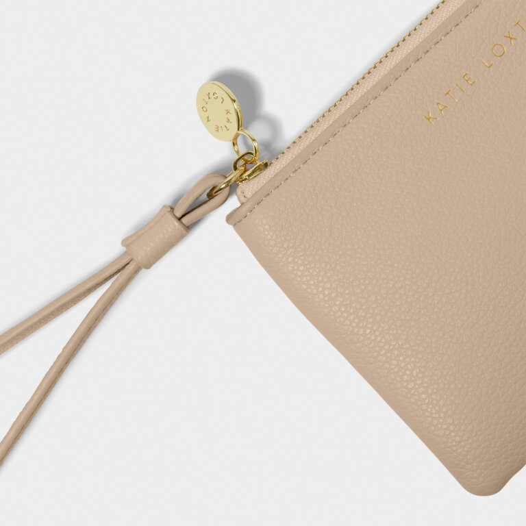 Katie Loxton Positivity Pouch, Light Taupe