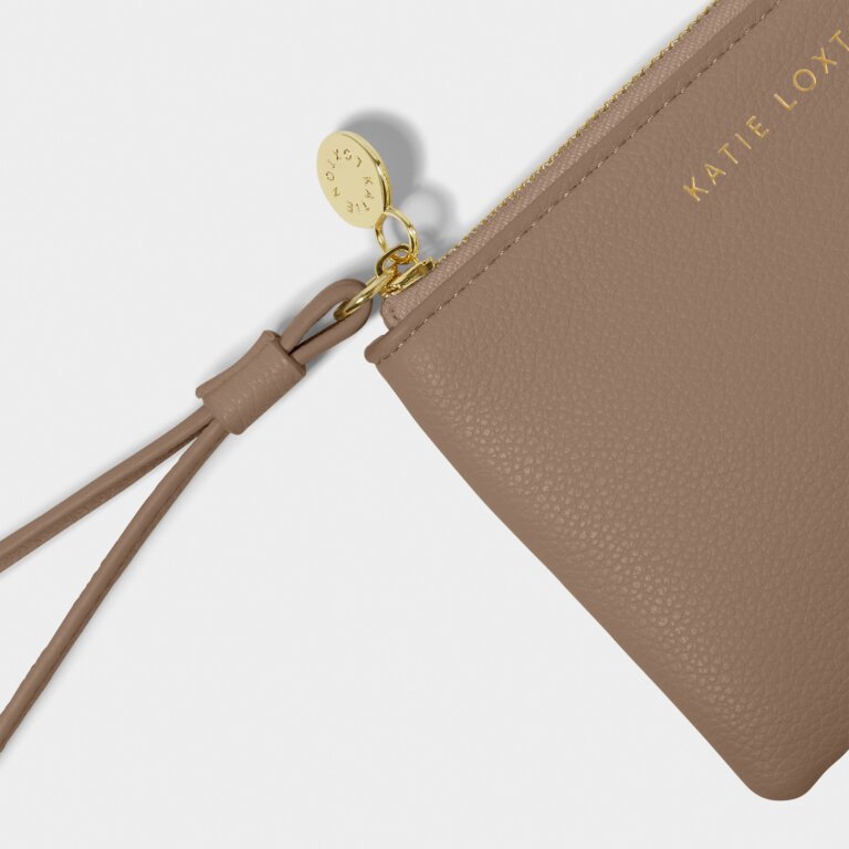 Katie Loxton Small Wristlet Pouch, Mocha
