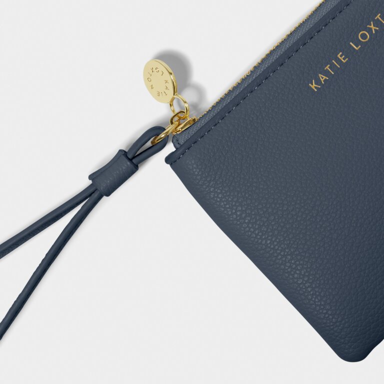 Katie Loxton Small Wristlet Pouch, Slate Blue