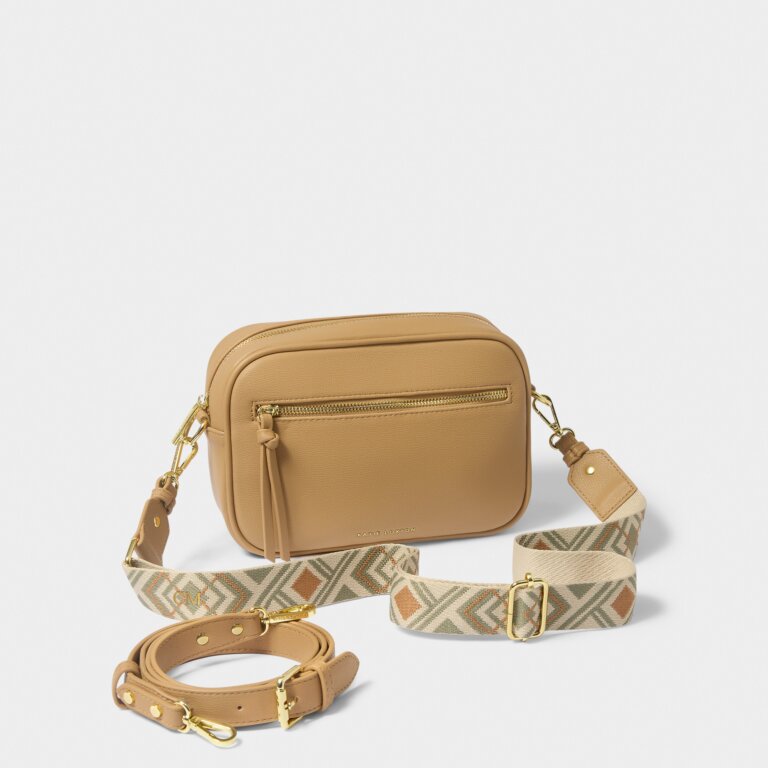 Katie Loxton Hallie Crossbody Bag, Camel
