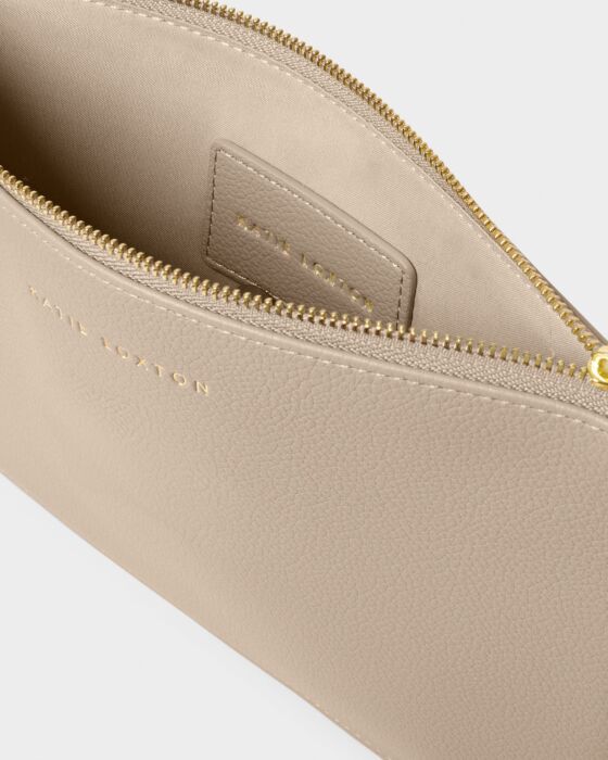 Katie Loxton Hallie Wristlet Pouch, Light Taupe