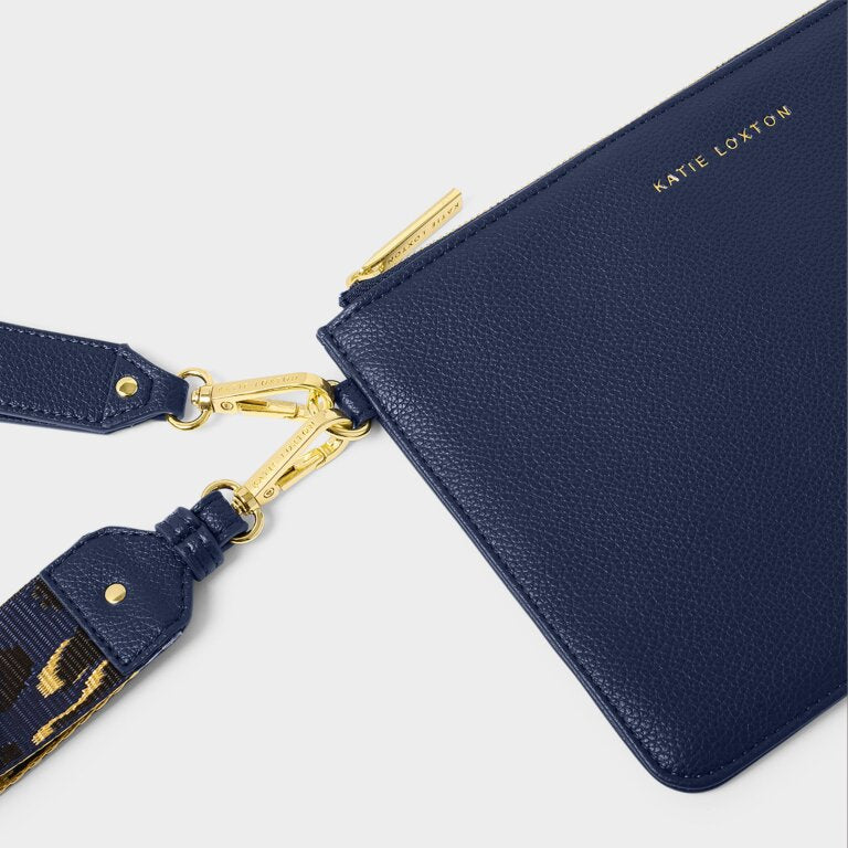 Katie Loxton Marni Wristlet Pouch, Midnight Blue