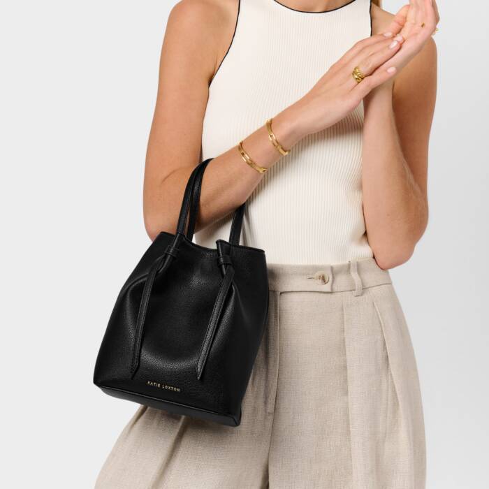 Katie Loxton Celina Bucket Bag, Black