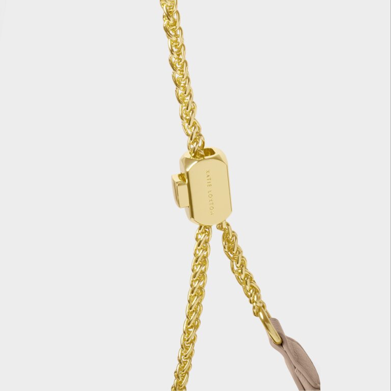 Katie Loxton Remi Slider Chain Shoulder Bag, Light Taupe