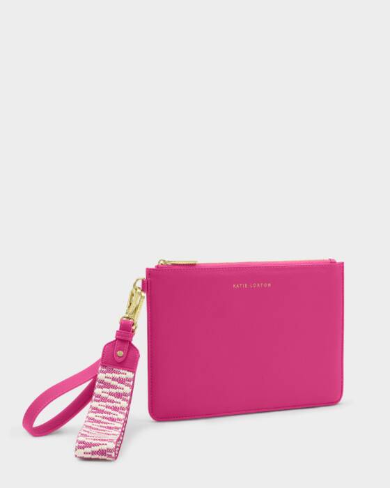 Katie Loxton Hallie Wristlet Pouch, Fuchsia