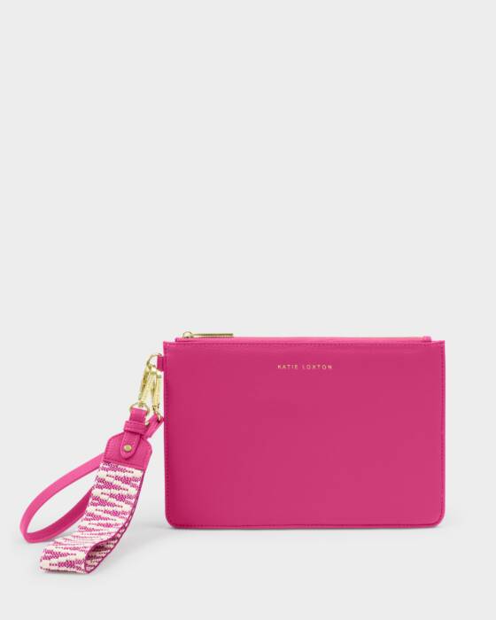 Katie Loxton Hallie Wristlet Pouch, Fuchsia